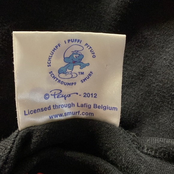 Peyo Smurfs Santa's Little Helper Bodysuit 0-3 Months - Picture 5 of 8